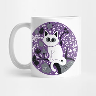 Asexual Pride Cat Mug